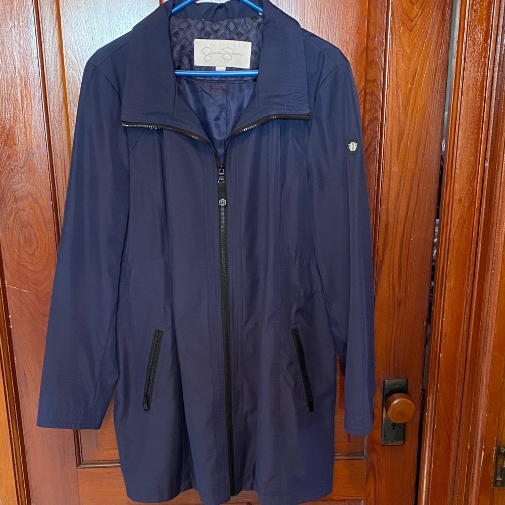 Jessica Simpson Navy Raincoat